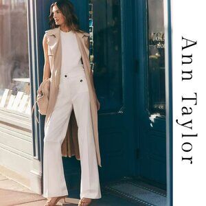 The Petite Patch Pocket Boot Pant White